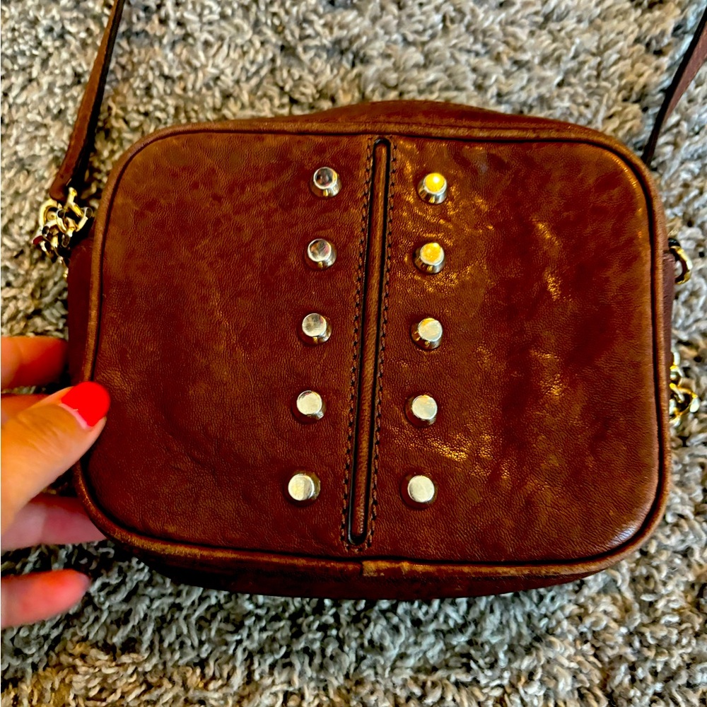 Michael Kors Brown Genuine Leather Shoulder Purse, great condition.